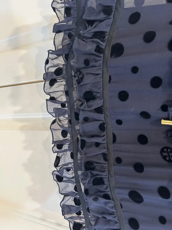 Tory Burch navy dress with slip. - Picture 4 of 7